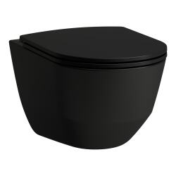 Laufen PRO miska WC podwieszana Rimless dostosowana do płukiwania 4/2L czarny mat