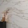 Peronda gres Museum Calacatta 4D Extra Gold Natural 150x320
