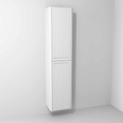 Devo słupek wiszący ryflowany Gloria 2.0 Prawy Premium White Supermatt F83