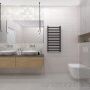 Tubądzin płytka ścienna Integrally white STR 89,8x32,8 mat