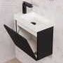 Grekon szafka łazienkowa czarna 50cm FRESCO z umywalką