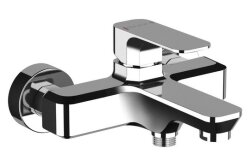 Sapho Spy bateria wannowa ścienna chrom rozstaw 150 mm