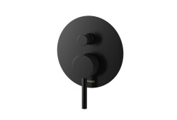 Kohlman bateria wannowa podtynkowa 2 wyjścia Axel Black czarny mat QW210AB