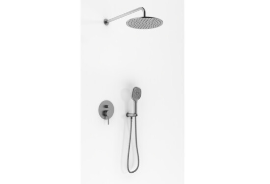 Kholman zestaw prysznicowy z deszczownicą 30cm Axel Gray grait