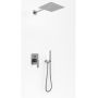 Kohlman zestaw natryskowy ze słuchawką i deszczownicą 30 cm Experience Gray QW210EGQ30EG