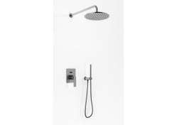Kohlman zestaw natryskowy ze słuchawką i deszczownicą 25 cm Experience Gray QW210EGR25EG