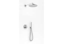 Kohlman zestaw natryskowy ze słuchawką i deszczownicą 40cm Maxima QW210MR40