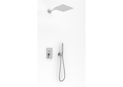 Kohlman zestaw natryskowy ze słuchawką i deszczownicą 20 cm Axis QW210NQ20