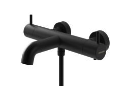Kohlman bateria wannowa z termostatem Axel Black czarny mat QW710AB