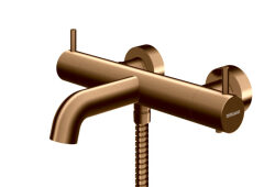 Kohlman bateria wannowo-prysznicowa termostatyczna Axel Brushed Cooper miedź szczotkowana 