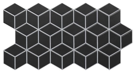 Realonda gres Rhombus Black 26,5x51