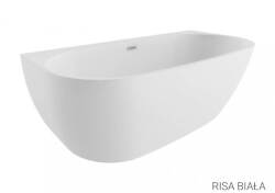 Polimat wanna wolnostojąca przyścienna Risa biała 160x80 00477
