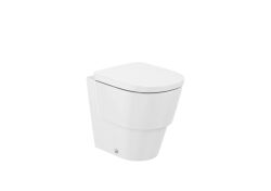 Roca Tura miska WC stojąca Rimless o/podwójny przyścienna 360 x 500 x 465 mm Supraglaze