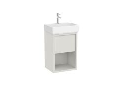 Roca Tura szafka z umywalką UNIK Compacto z 1 szufladą i dolną półką 45 cm