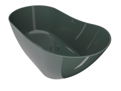 Fjordd wanna wolnostojąca BOLSTAD royk 150x70 ciemna szarość z odrobiną zieleni połysk