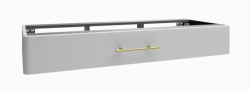 Devo szafka pod umywalkę Mood 120x49 jasno szara / Pearl Grey Supermatt MD-SUM1S120-F76