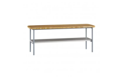 Devo ława Oval 100x35 Gray light / Natural Oak Wood OV-LA100X35-P34D01