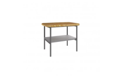 Devo stołek Oval 50x35 Gray light / Natural Oak Wood OV-ST50x35-P34D01