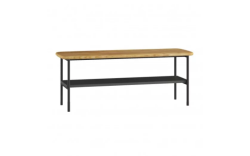 Devo ława Oval 100x35 Gray diamond / Natural Oak Wood OV-LA100x35-P35D01