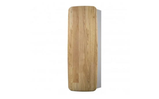 Devo szafka wisząca Oval 34x32,6 Gray light / Natural Oak Wood OV-SW1DLE34-P34D01