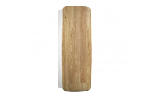 Devo szafka wisząca Oval 40x32,6 Alpine white / Natural Oak Wood OV-SW1DLE40-P36D01