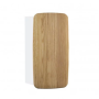 Devo półsłupek wiszący z szuflada Oval 40x34 Alpine white / Natural Oak Wood OV-PS1S40-P36D01