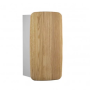 Devo półsłupek wiszący z koszem Oval 40x34 Gray light / Natural Oak Wood OV-PS1DK40-P34D01