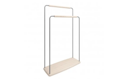 Devo stojak na ręcznik Oval 53x19 Natural Ash Wood / Grey OV-STR53-L10D02