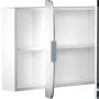 Devo szafka wisząca z lustrem Oval 110x13,8 Alpine White / Grey OV-SWL3D110-P36