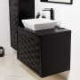 Grekon szafka z umywalką Cobra 80x50 czarna CBR-C-U80/48/2 + QUADRO