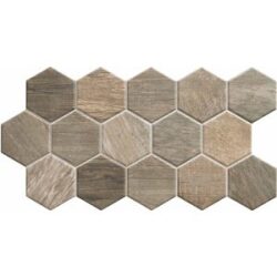 Realonda gres Sequoia Hex Tobacco 26,5x51