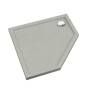 Schedpol brodzik pięciokątny Sharper Cement Stone 80x80 cementowy kamień