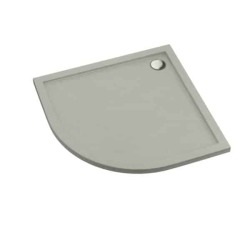 Schedpol brodzik półokrągły Sharper Cement Stone 80x80 cementowy kamień