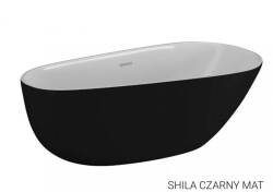 Polimat wanna wolnostojąca Shila czarny mat 168x85 00345