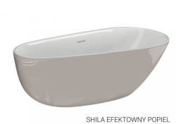 Polimat wanna wolnostojąca Shila szara 168x85 00431