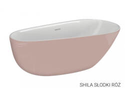 Polimat wanna wolnostojąca Shila różówa 168x85 00434