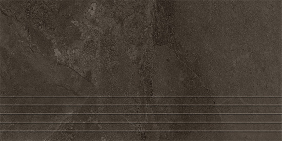 Tubądzin płytka gresowa Grand Cave Brown stopnica podłogowa 59,8x29,6 cm