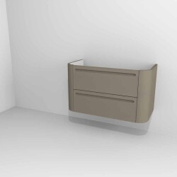 Devo szafka pod umywalkę Gloria 2.0 wisząca 86x42 Stone Grey Supermatt F111 gładka