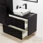 Grekon szafka z umywalką Cobra 80x50 czarna CBR-C-U80/48/2 + QUADRO