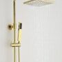 Sapho Spy zestaw prysznicowy z baterią termostatyczną złota błyszcząca