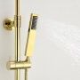 Sapho Spy zestaw prysznicowy z baterią termostatyczną złota błyszcząca