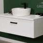 Grekon szafka z umywalką Areda Petto Bianco 100x48 uchwyt czarny PET-B-U100/46 + AREDA-42