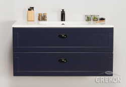 Grekon szafka z umywalką Grend 101x46 granatowa GRD-GN-U100/45/2 + GREND-1010C