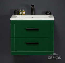 Grekon szafka z umywalką Meiva 61x46 zielona MVA-Z-U61/46/2 + MEWA-610C