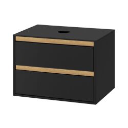 Excellent szafka pod umywalkę Tuto 80x45,7 Czarny / Dąb MLEX.0104.800.BKBL