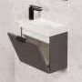 Grekon szafka łazienkowa szara 40cm FRESCO z umywalką