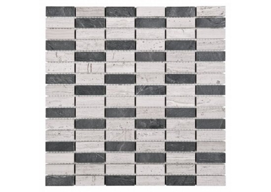 Dunin Woodstone GREY block mix 48 30,5x30,5