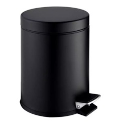 Stella kosz pedałowy STANDARD okrągły czarny mat 8L 20.005-MB