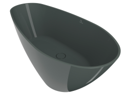 Fjordd wanna wolnostojąca SENJA royk 160x64 szarość z zielenią połysk 