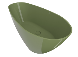 Fjordd wanna wolnostojąca SENJA olivin 160x64 zielony połysk 